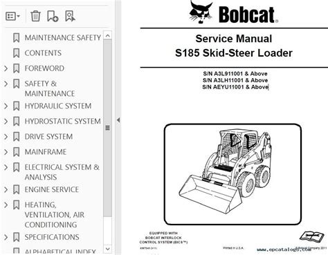 bobcat skid steer specs s185|bobcat s185 manual pdf.